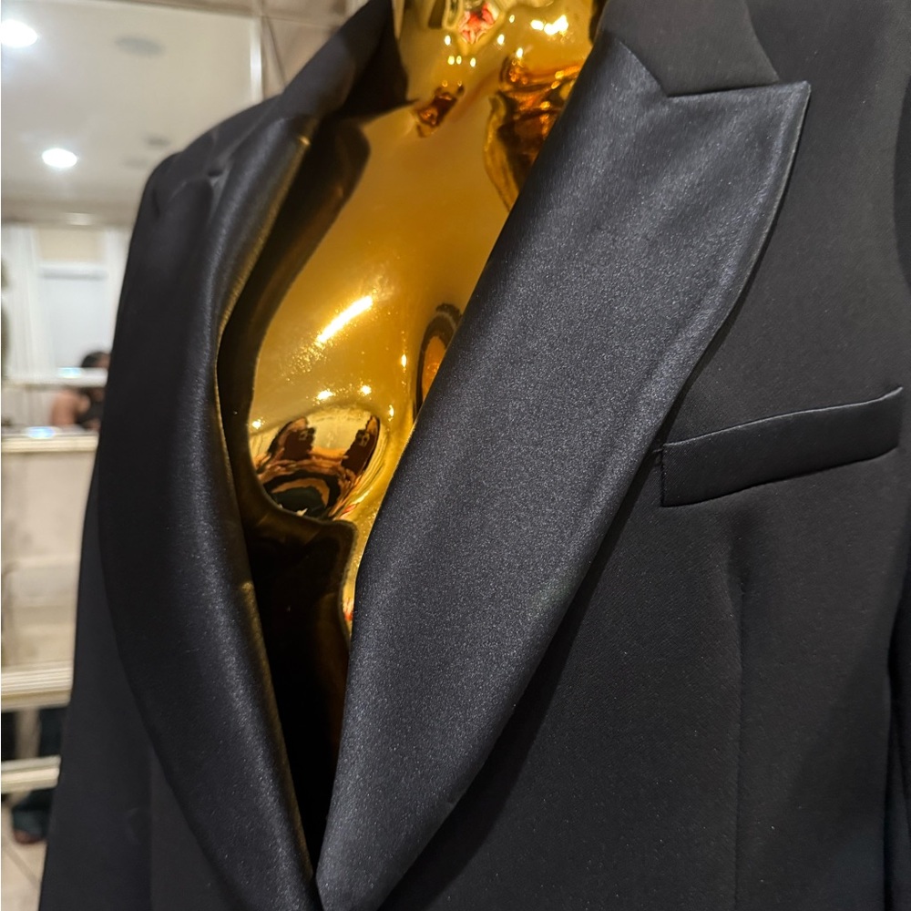 Zara Classic Black Tuxedo Jacket